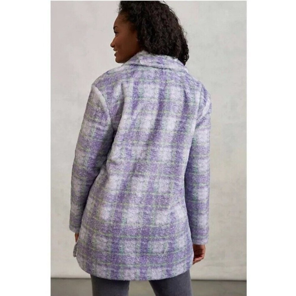 NWT Anthropologie Donna Luxury Plaid Shaket Shirt Jacket MSRP:$198​​​ - Picture 2 of 3